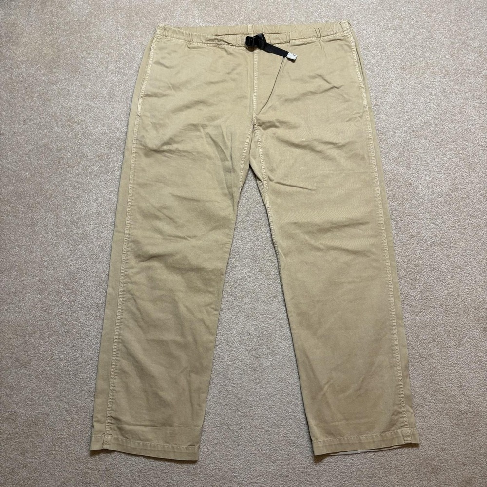 Gramicci Pants Mens SZ XL Beige Khaki Relaxed Fit Canvas Hiking Climbing Gorp